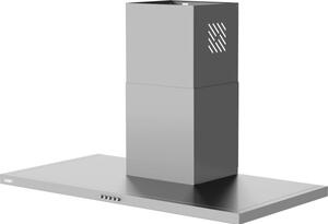 Samet Cappa Cucina Aspirante a Parete Larghezza 90 cm Classe D colore Inox - Embla90IX