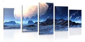 Quadri 5 pezzi – Paesaggio fantastico