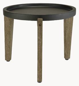 Tavolino rotondo con gambe in legno di acacia Hector