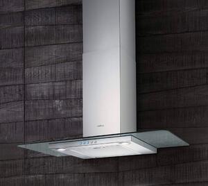 Elica Cappa Cucina Aspirante a Parete Larghezza 90 cm Profondit 45 cm colore Acciaio - 68516390 FLAT GLASS IX/A/90