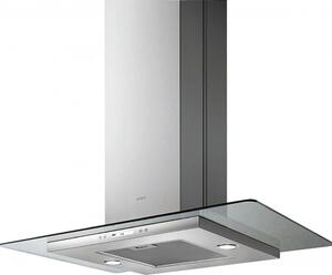 Elica Cappa Cucina Aspirante a Parete Larghezza 90 cm Profondit 45 cm colore Acciaio - PRF0097368 Flat Glass Plus IX/A/90