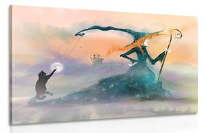 Quadro su tela – Strega disegnata