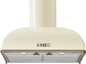 Smeg Cappa Cucina Aspirante da Parete Larghezza 60 cm colore Panna - KS59POE2