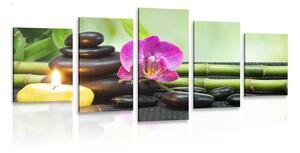 Quadri 5 pezzi – Natura morta Feng Shui