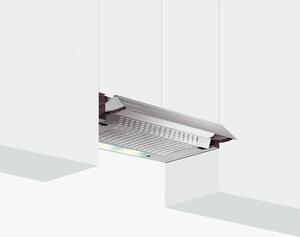 Glem Gas Cappa Cucina Aspirante Incasso Sottopensile Larghezza 60 cm Frontalino Estraibile colore Inox - GHE601SI