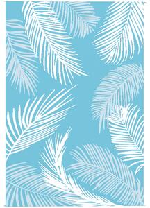 Outsunny Tappeto per esterno reversibile 274x182 cm, tappeto in PP resistente alle intemperie, sacca di trasporto, blu | Aosom Italy