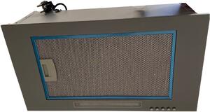Superair Cappa Cucina Aspirante Sottopensile Incasso Larghezza 52 cm colore Alluminio - ECO F9 52