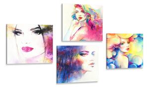 Set di quadri – Eleganza femminile a colori