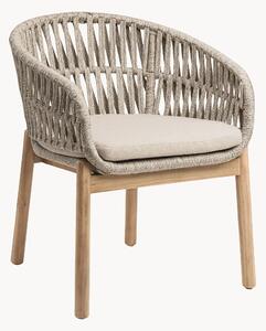 Sedia da giardino in legno di acacia con braccioli Jondal