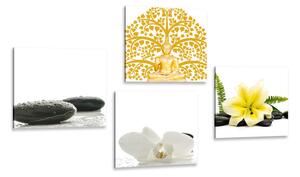 Set di quadri – Natura morta Feng Shui delicata