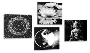 Set di quadri – Feng Shui in bianco e nero