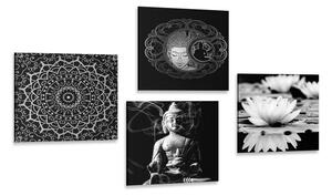 Set di quadri – Buddha tranquillo