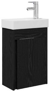 Mobile bagno con rubinetto Rovere Nero 40,5 x 22,5 x 62 cm