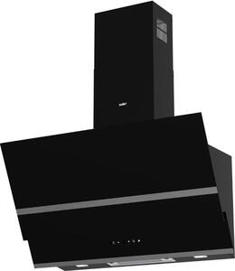 Samet Cappa Cucina Aspirante/Filtrante a Parete Larghezza 90 cm colore Nero Opaco - Estia90NE