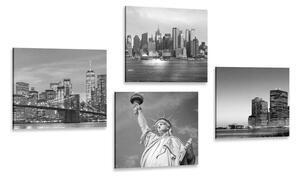 Set di quadri – New York in bianco e nero