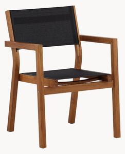 Set di 2 sedie da giardino in legno di acacia con braccioli Venice