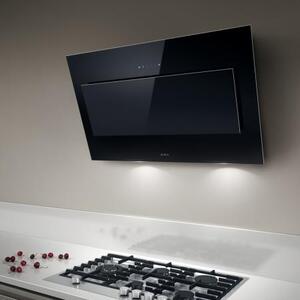 Elica Cappa Cucina Filtrante a Parete Larghezza 120 cm Profondit 33 cm colore Nero - PRF0079555 VERTIGO BL/F/120
