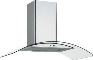 Silverline Cappa Cucina Filtrante a Parete Larghezza 60 cm Profondit 50 cm in Vetro e Acciaio colore Inox - 3159 60