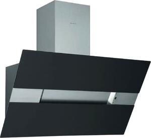 Silverline Cappa Cucina Filtrante a Parete Larghezza 60 cm Inox e Vetro colore Nero - 3374