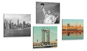 Set di quadri – Interessante combinazione della città di New York
