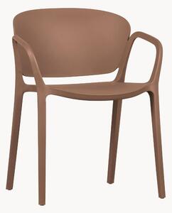 Set di 2 sedie da giardino impilabili con braccioli Bent