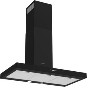 Silverline Cappa Cucina Filtrante a Parete Larghezza 90 cm Profondit 50 cm Classe A colore Nero - 3170.9.733.06
