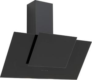 Silverline Cappa Cucina Filtrante a Parete Larghezza 90 cm Profondit 40 cm in Vetro colore Nero - 3424 90