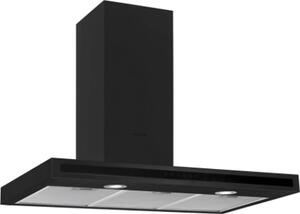 Silverline Cappa Cucina Filtrante a Parete Larghezza 90 cm sistema Anticondensa colore Nero - 3173.9.733.04