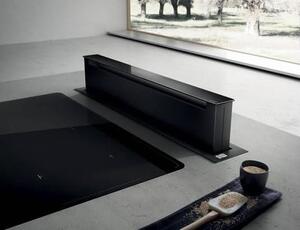 Elica Cappa Cucina Filtrante Incasso Downdraft Larghezza 90 cm Profondit 12 cm colore Nero - PRF0120979 Pandora BL/F/90