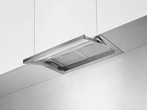 Electrolux Cappa Cucina Filtrante Sottopensile da Incasso Larghezza 60 cm con Frontalino in Vetro modello Estraibile colore Inox - LFP326X Serie 600