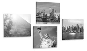 Set di quadri – New York in bianco e nero