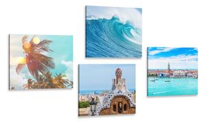 Set di quadri – Brezza del mare