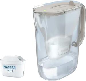 Brita Caraffa filtrante Style Essential 2,4L Colore Sabbia incl. 1 x filtro MAXTRA PRO PURE PERFORMANCE & 1 x filtro MAXTRA PRO LIMESCALE EXPERT