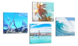 Set di quadri – Paesaggio marino