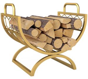 Outsunny Portalegna per interni 46 x 36 x 41cm Oro | Aosom Italy