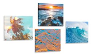 Set di quadri – Paesaggio marino affascinante