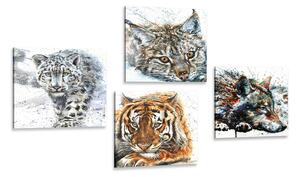 Set di quadri – Animali in splendida versione acquerello