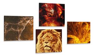 Set di quadri – Animali astratti