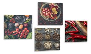 Set di quadri – Specialità culinarie