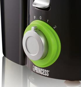 PRINCESS Centrifuga elettrica Frutta e Verdura Potenza 250 Watt 2 Velocit colore Nero / Verde - Juice Extractor - 202040