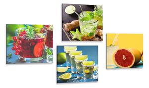 Set di quadri – Drink dai colori vivaci