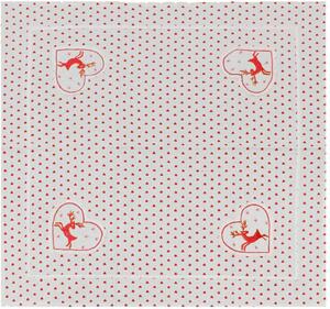 Blanco Raya Centrotavola Natalizio in Tela Greggia 90x90 cm colore Ecr - J05-432