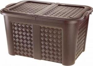 Tontarelli Cesta Portabiancheria 123 Litri con coperchio colore wenge' - 8035450909 Arianna