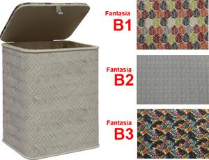 Brixo Ceste Portabiancheria 55 litri Bianco - B1