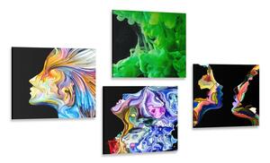 Set di quadri – Astrazione multicolore