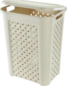 Tontarelli Cesto Portabiancheria 50 Litri dimensioni 43 x 33 x 55 cm Plastica Angora - 67100002001