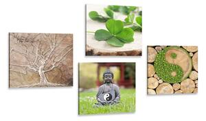 Set di quadri – Feng Shui con elementi naturali