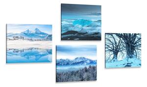 Set di quadri – Regno innevato