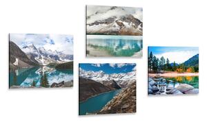 Set di quadri – Paesaggi montani affascinanti