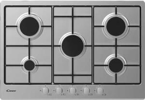 Candy CHW7X Piano Cottura 5 Fuochi a Gas 75 cm colore Inox